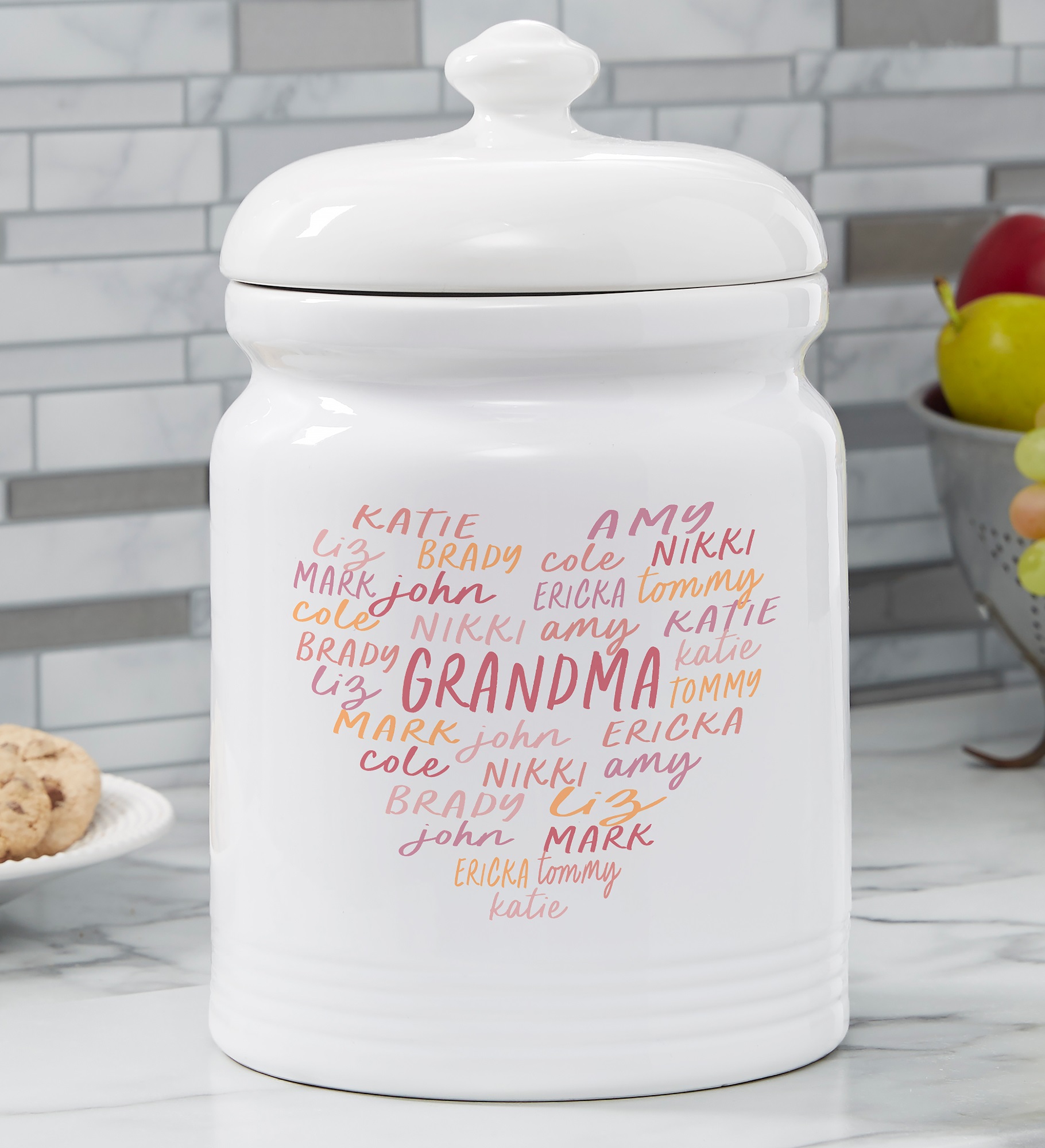 Grateful Heart Personalized Cookie Jar